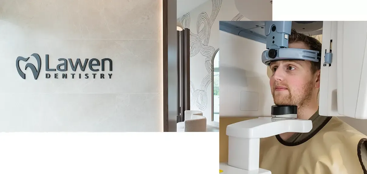 Patient receiving dental x-ray at the Halifax Professional Building Office